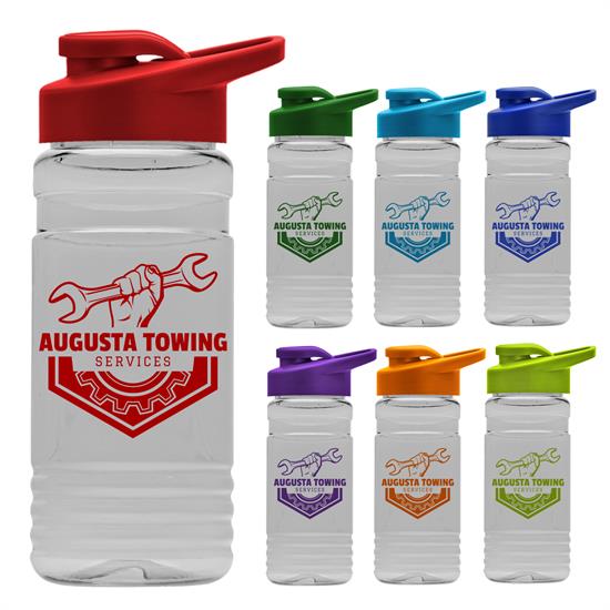 TB20D - 20 oz. Clear Sports Bottle with Drink-Thru Lid